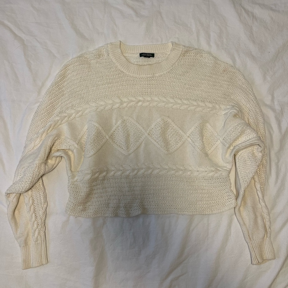 Wild Fable white sweater
